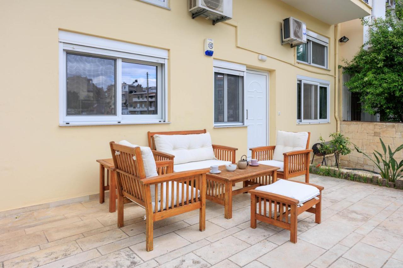 Electra Modern Apartment With Cozy Garden Heraklion Exterior foto
